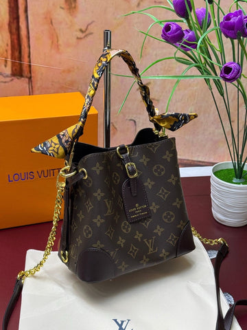 Louis Vuitton Bag Embossed Monogram Bucket Bag