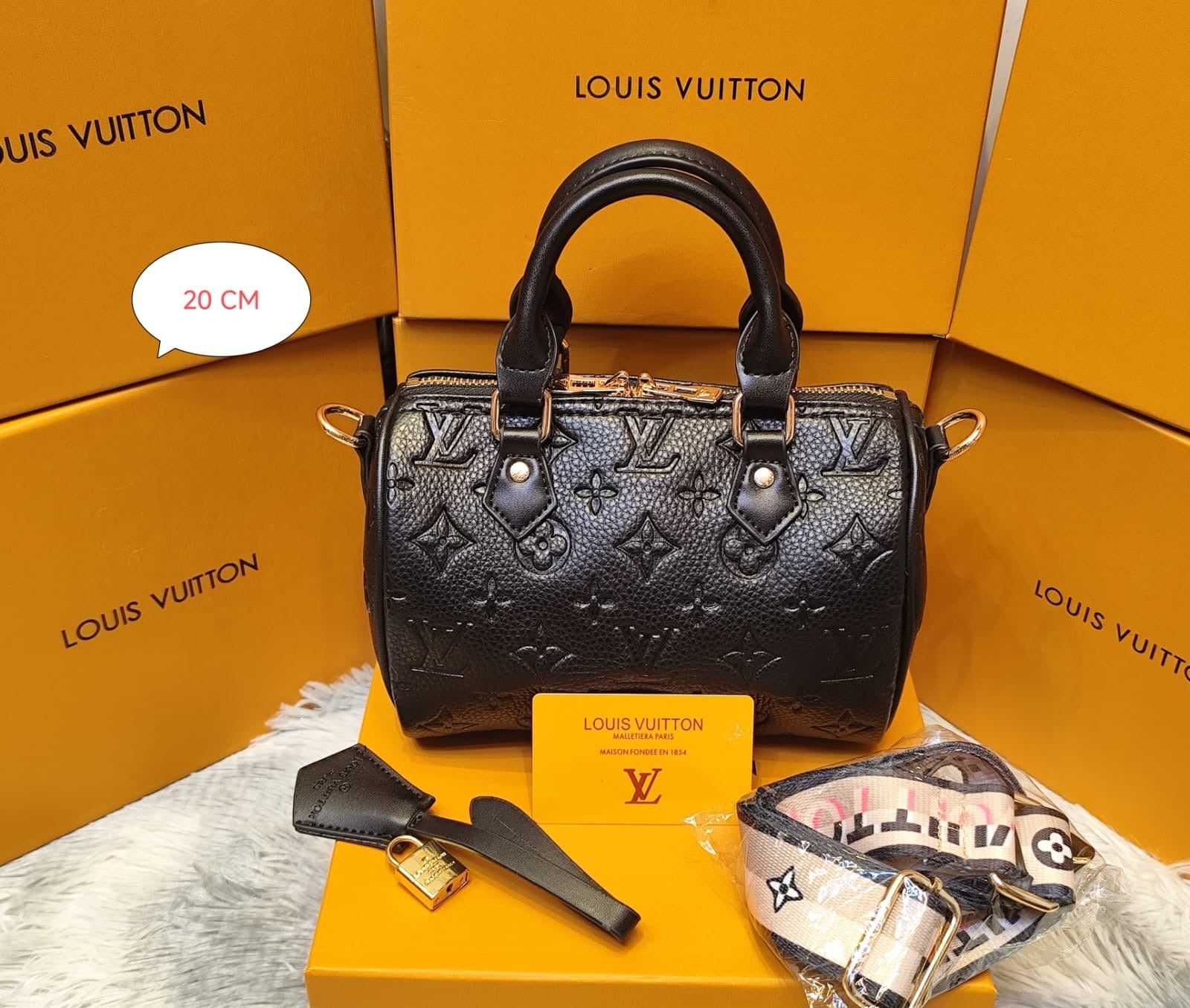 Louis Vuitton Bag Nano Speedy in Monogram Empreinte Leather