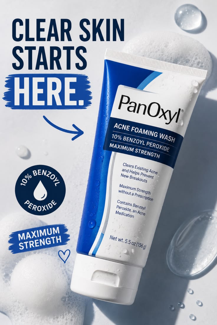 PanOxyl Acne Foaming Wash | Acne & Breakout Cleanser