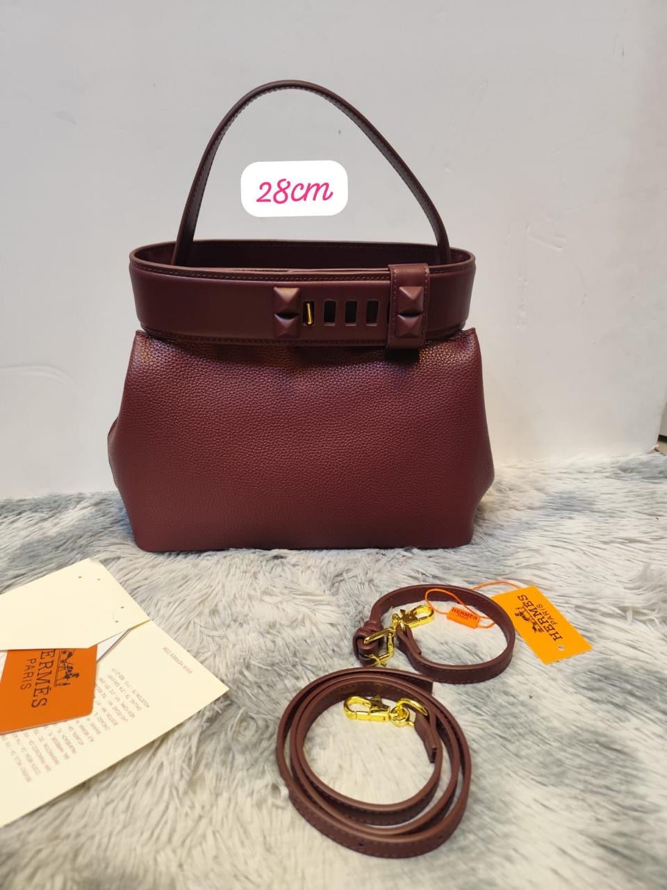 Hermès Bag Médor Maroon
