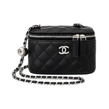Chanel Pearl Crush Vanity Case Black Bag