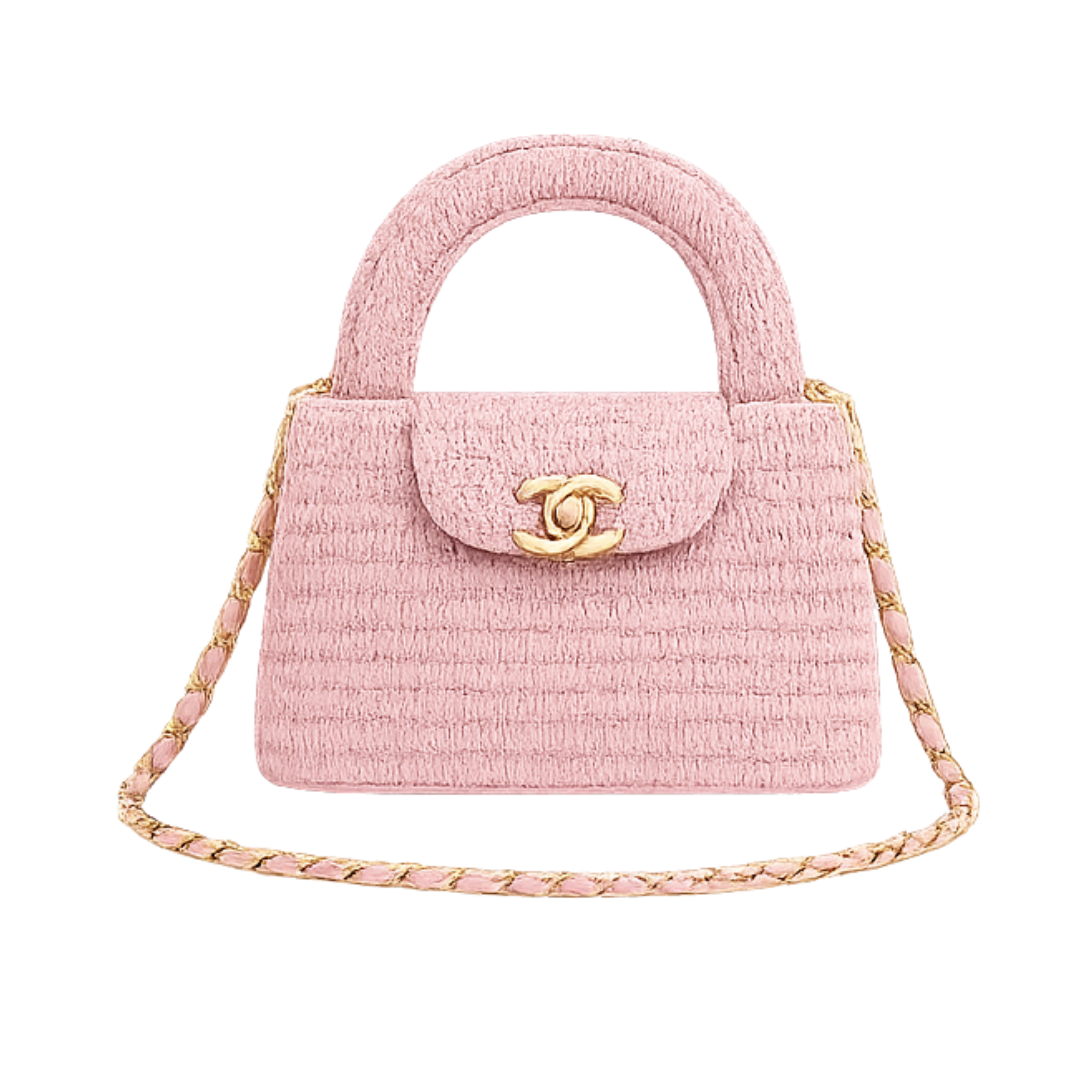Chanel Nano Kelly Flap Bag Light Pink