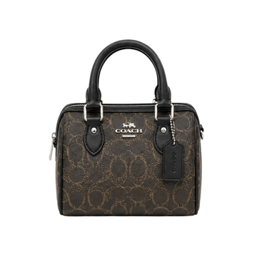 Coach Mini Rowan Brown Black Bag