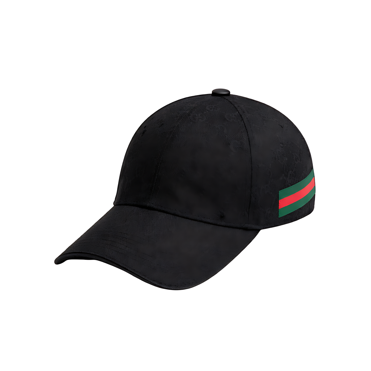 Gucci Cap | Stripe Canvas Black