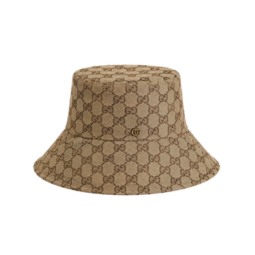 Gucci GG Canvas Bucket Cap Beige Brown