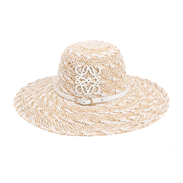Loewe Paula's Ibiza Anagram Raffia Sun Cap Beige