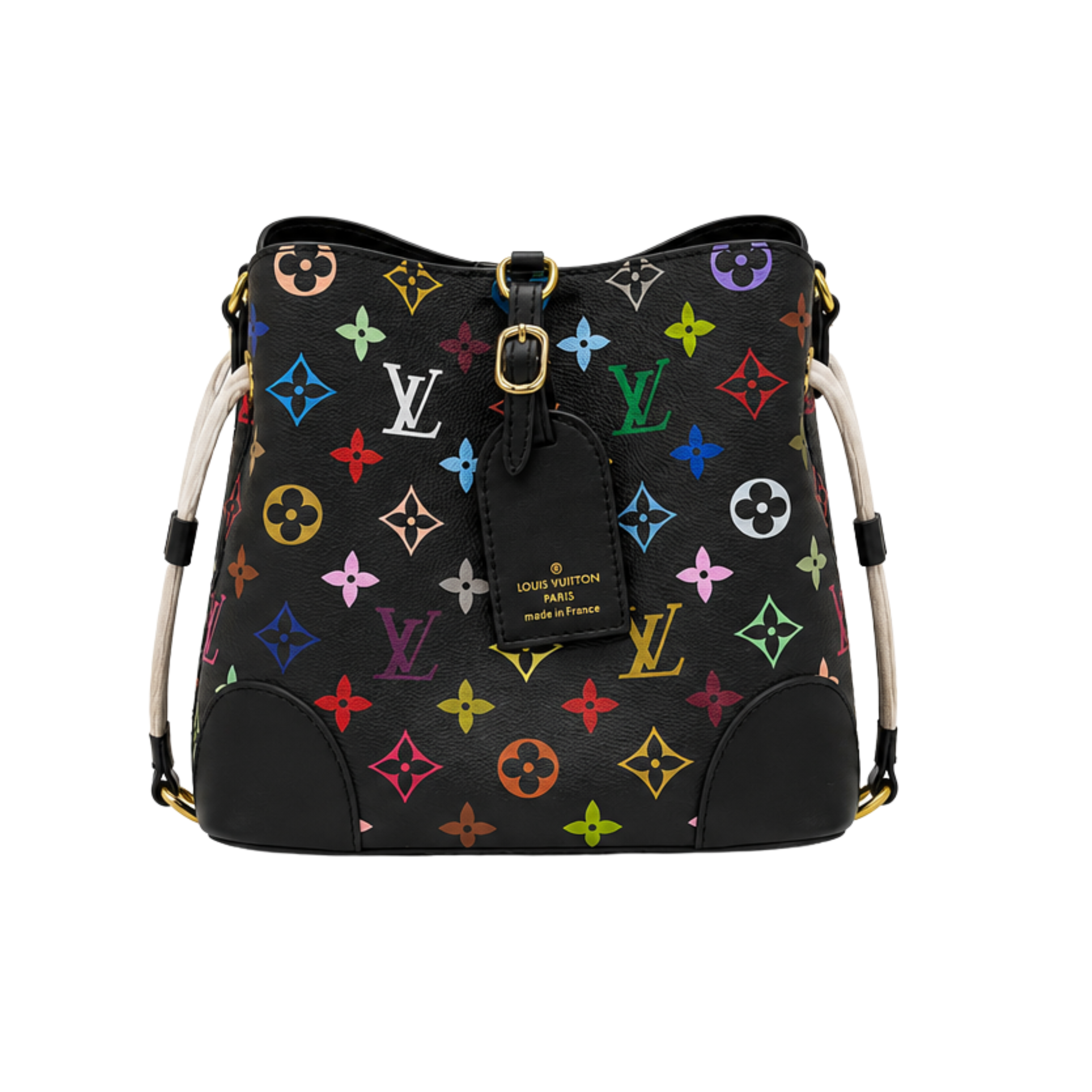 Louis Vuitton Monogram Multicolore NeoNoe Black Bag