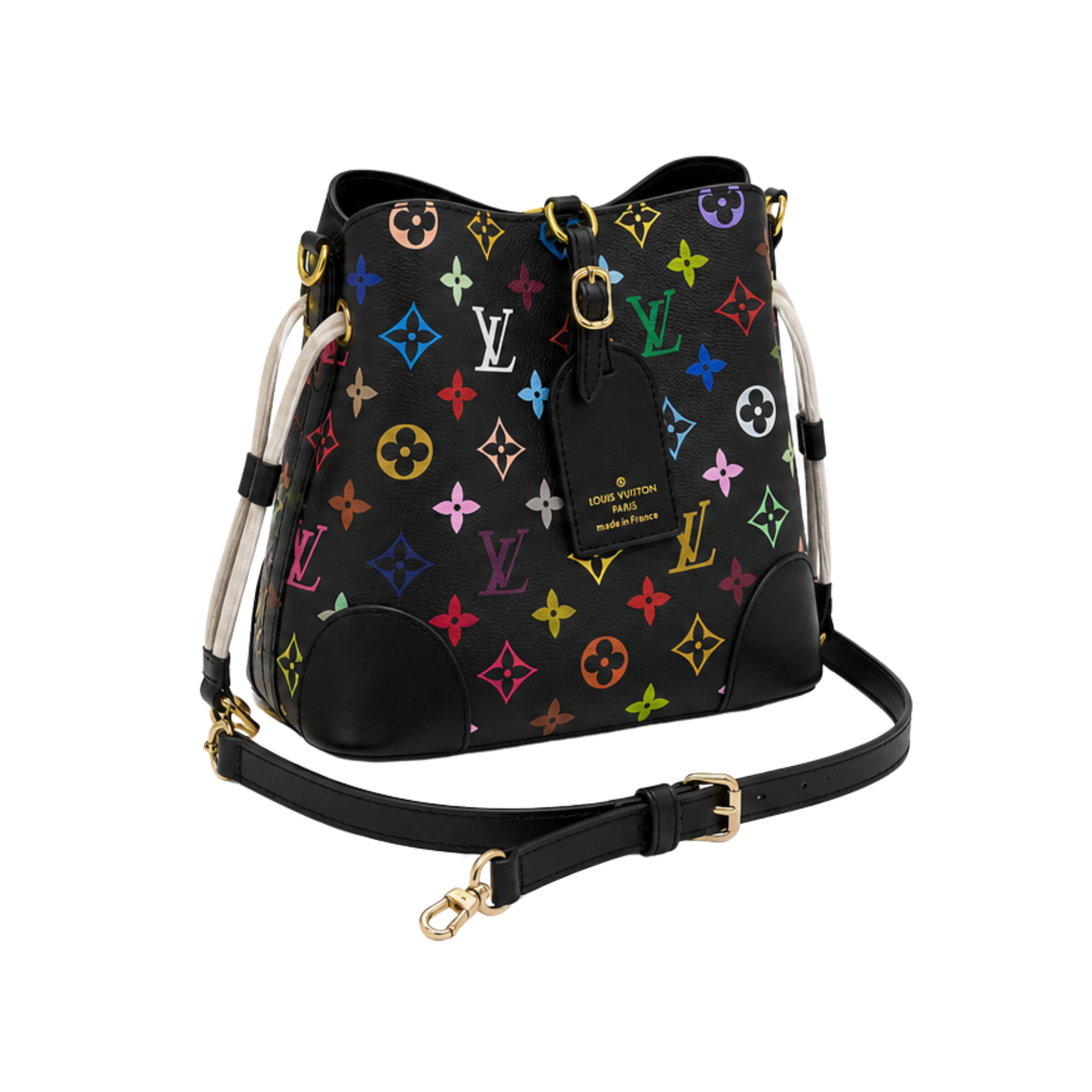 Louis Vuitton Monogram Multicolore NeoNoe Black Bag
