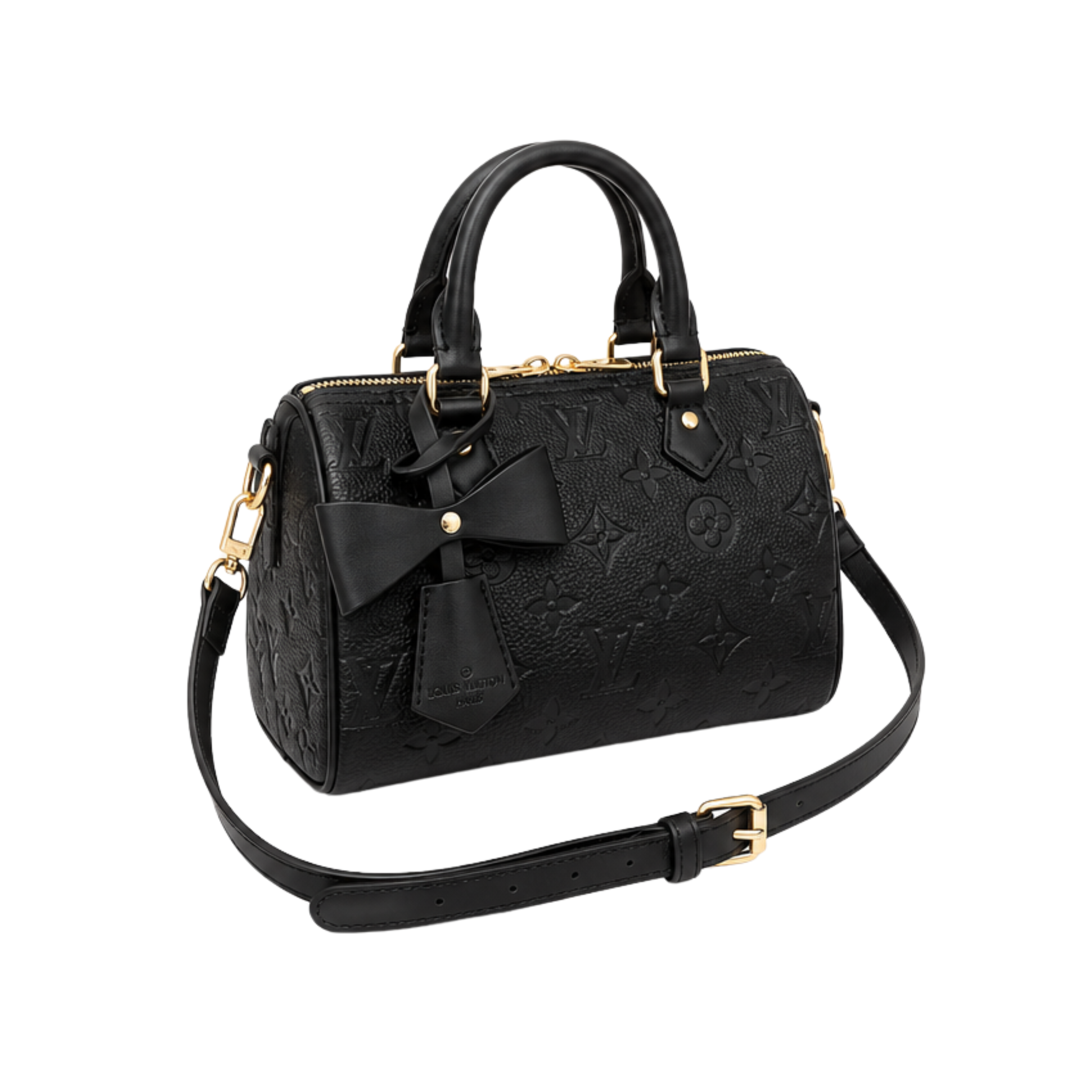 Louis Vuitton Nano Speedy Black Bag