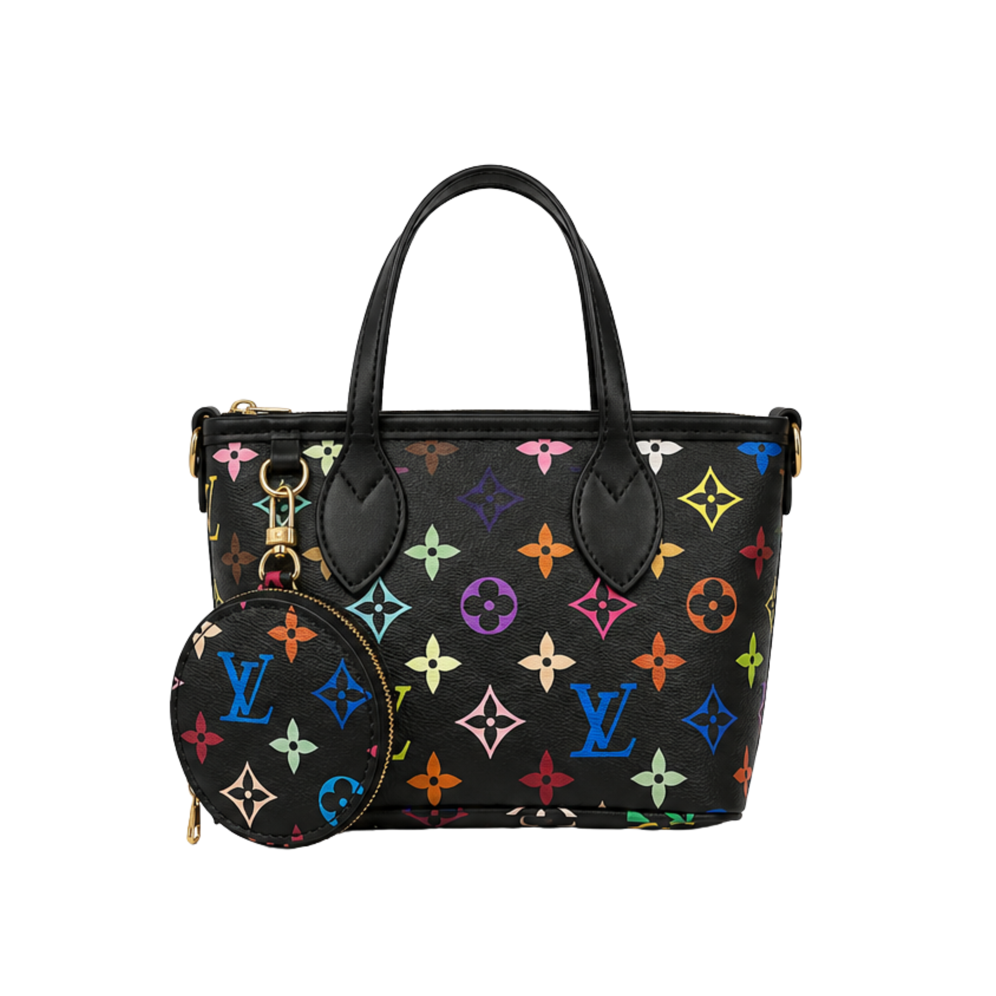 Louis Vuitton X Murakami OnTheGo EW Black Bag