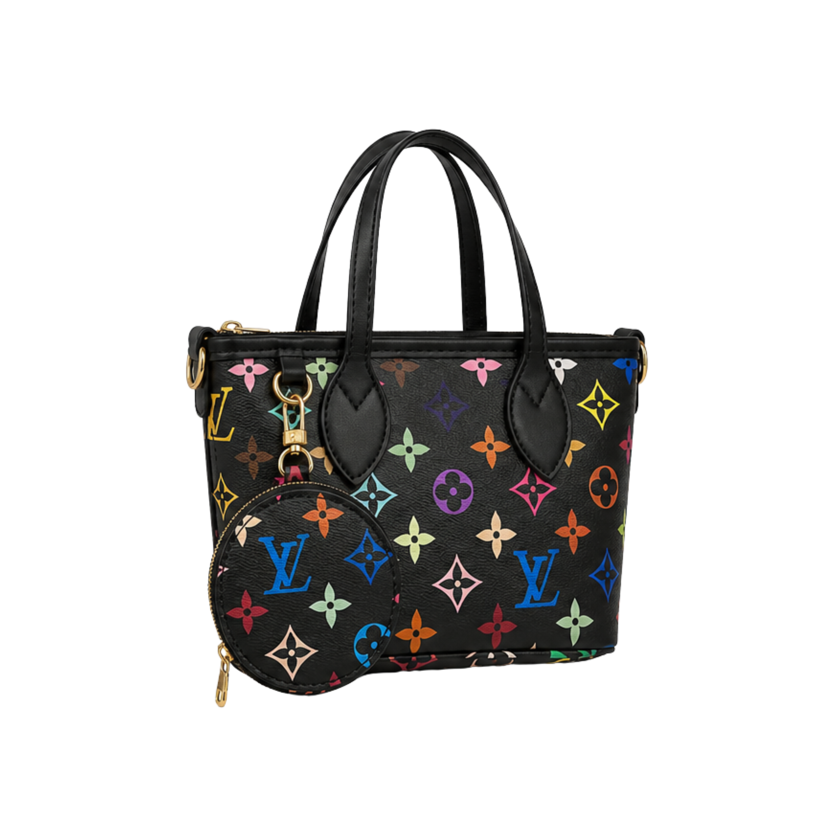Louis Vuitton X Murakami OnTheGo EW Black Bag