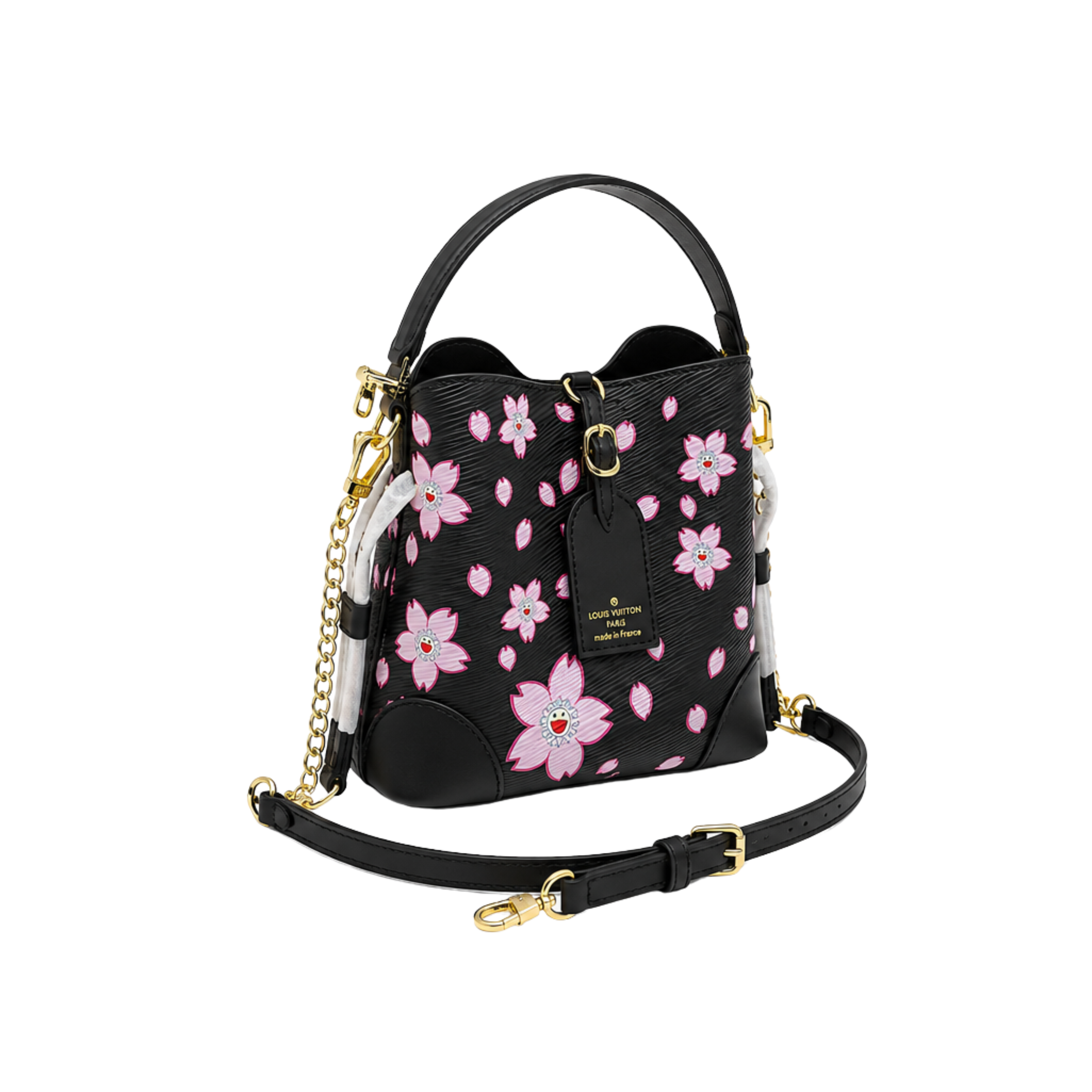 Louis Vuitton Sakura Hobo Bag Black