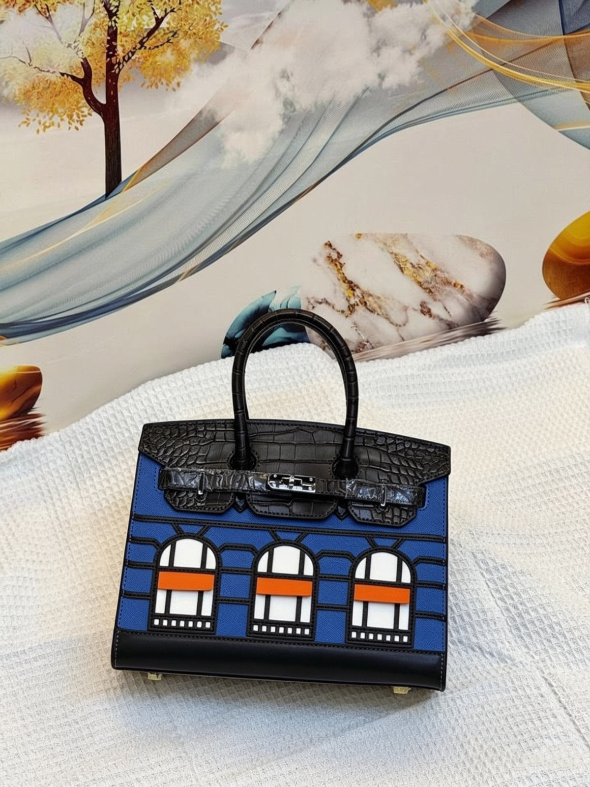 Hermès Bag Birkin Faubourg 20 Black Blue