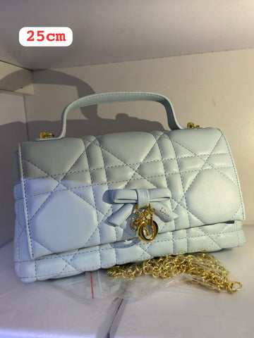 Dior Bag Top Handle Mini White
