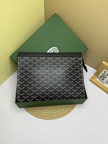 Goyard Pouch Goyardine Senat Pouch Black