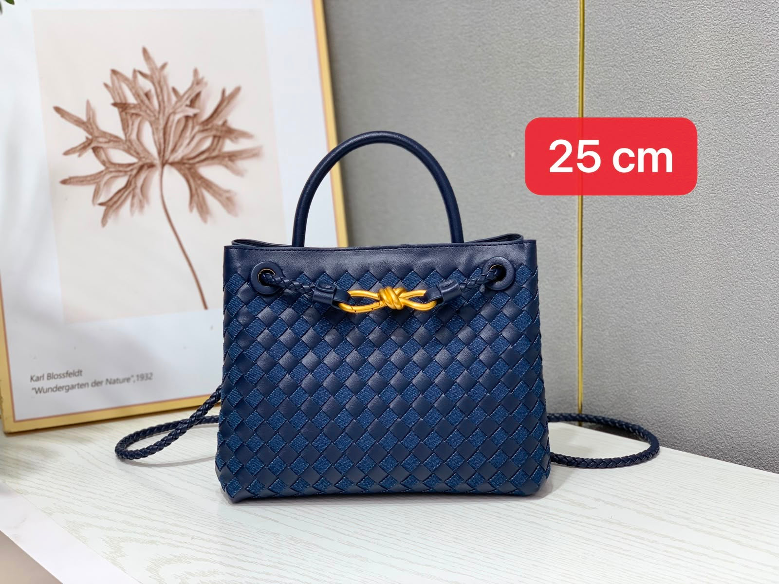 Bottega Veneta Bag Small Andiamo Bag Blue
