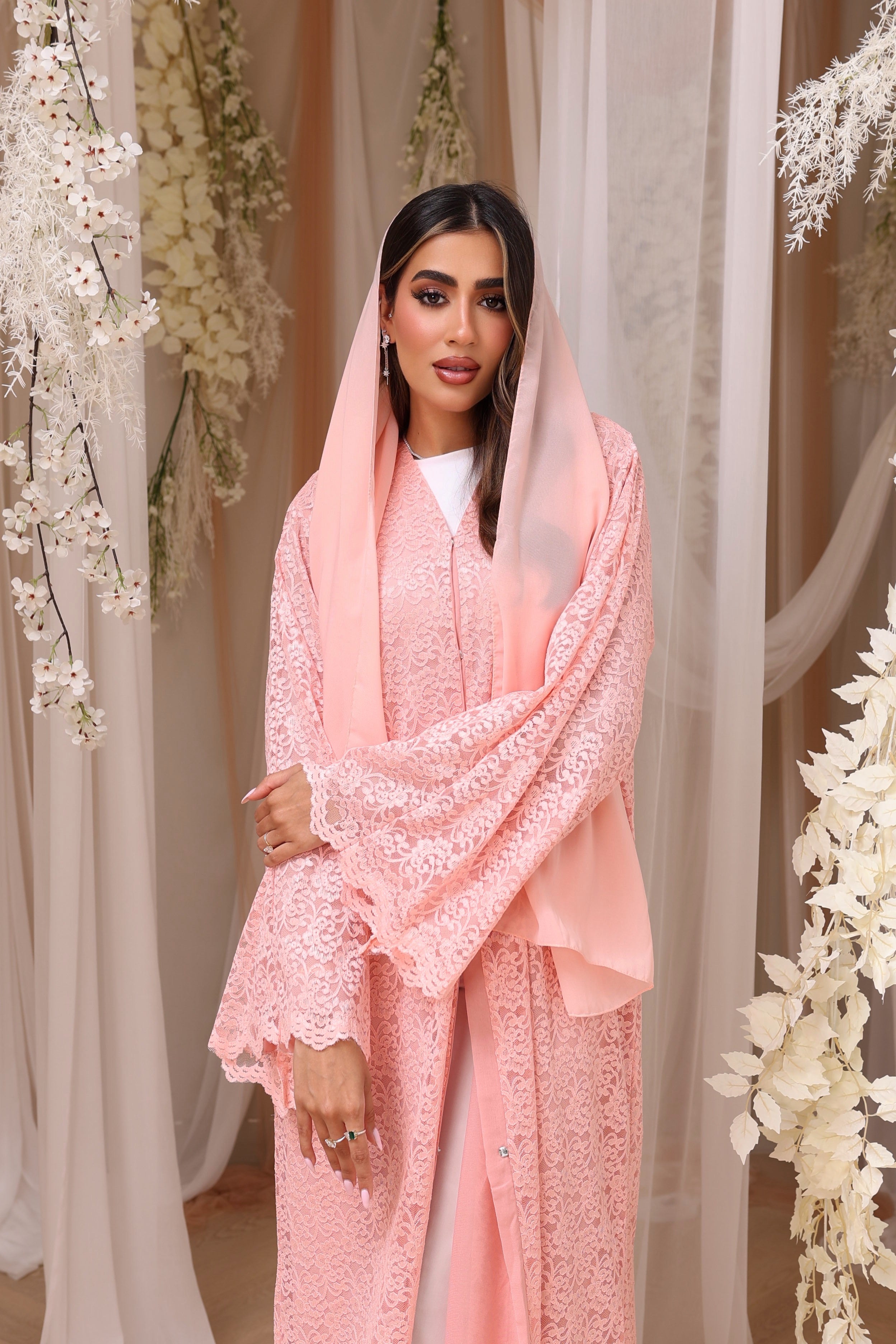 Lace abaya