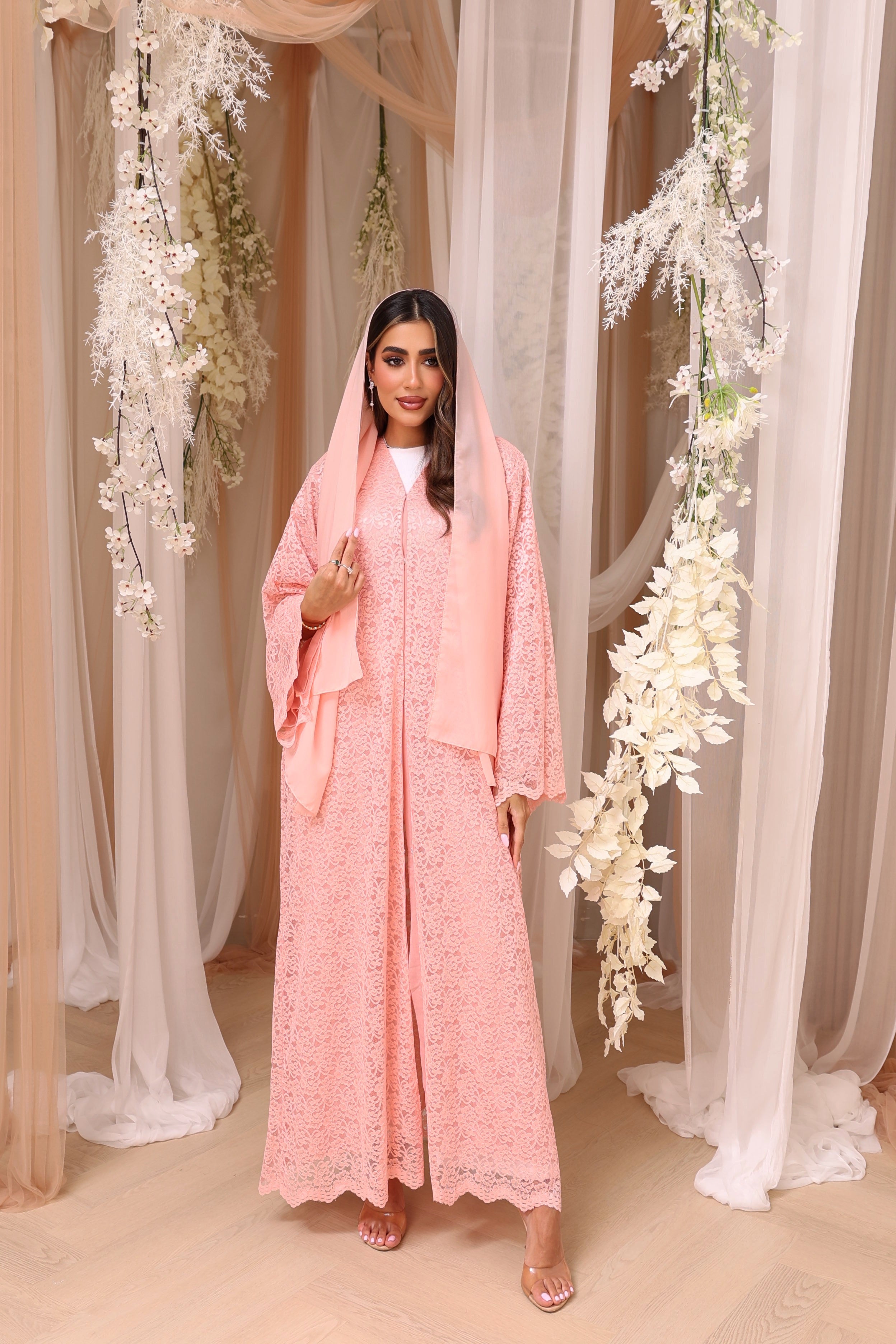 Lace abaya