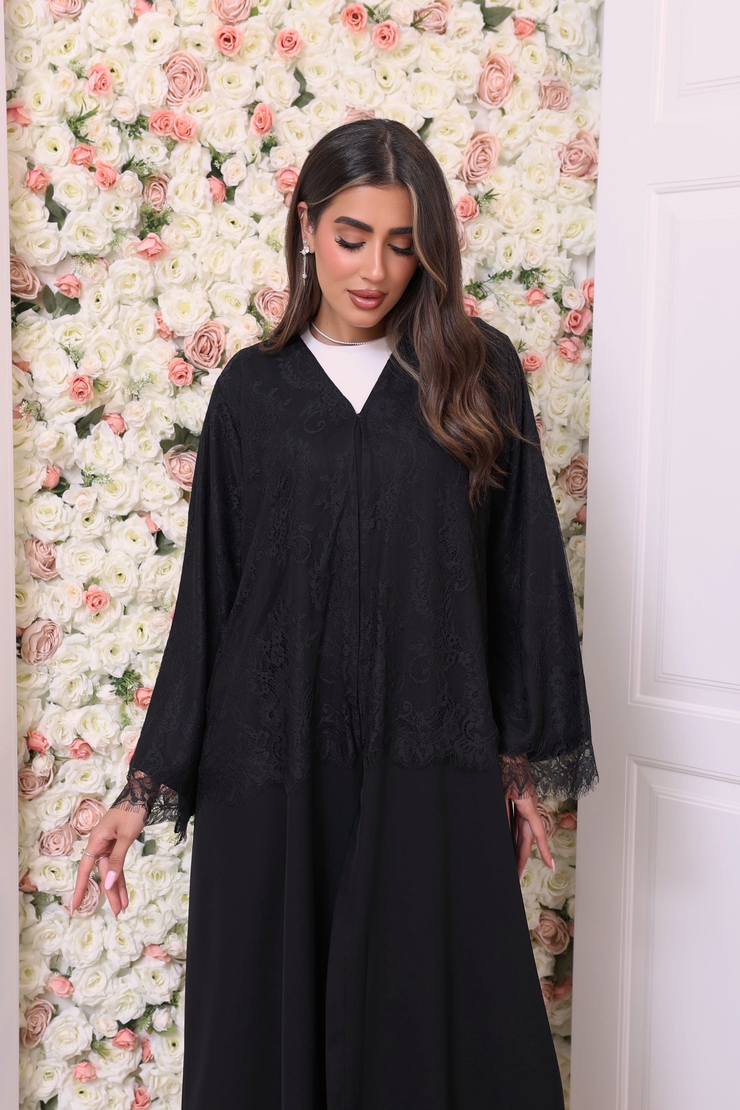 Lace abaya